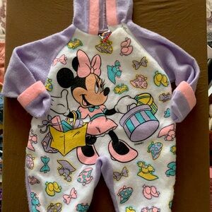 Vintage Minnie Mouse footie outfit